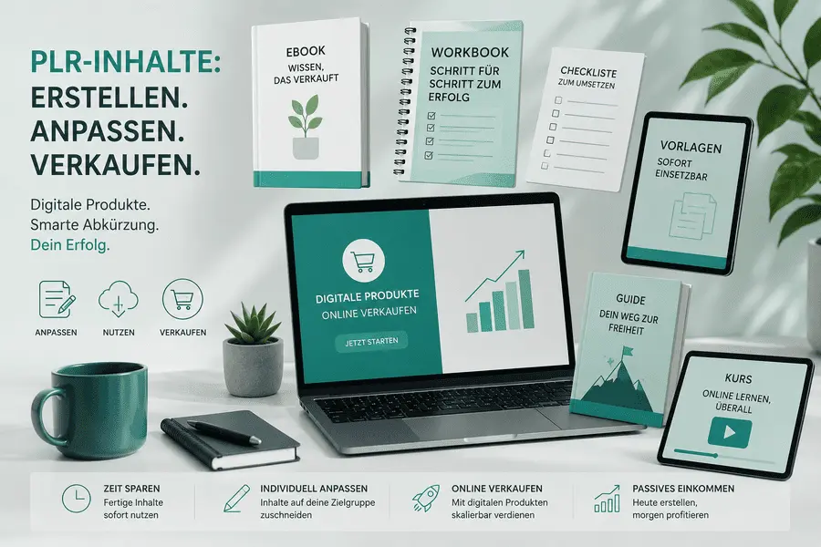 PLR - digitale Produkte für den schnellen Wiederverkauf